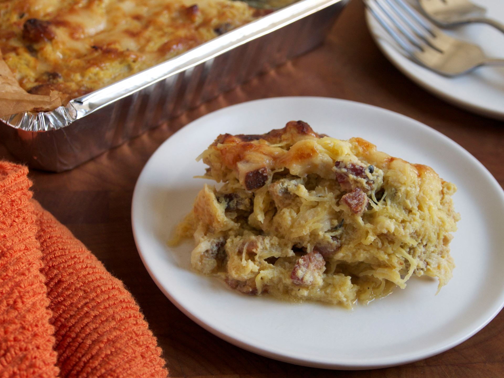 Picture of Baked Spaghetti Squash Carbonara