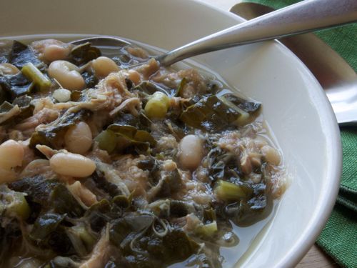 Picture of Frozen -- White Bean and Pastured Pork Stew with Greens 22 oz