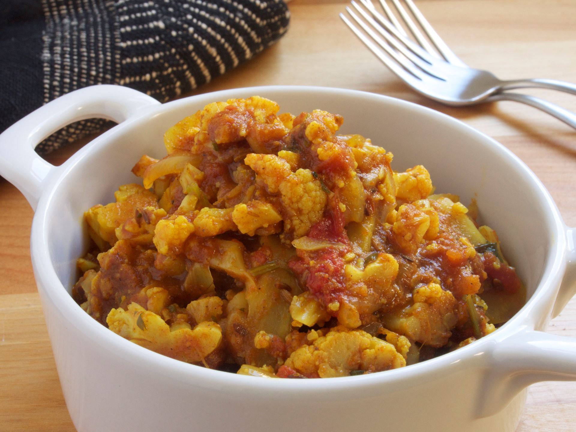 Picture of Frozen -- Cauliflower with Tomato Curry and Ghee -- 16 oz