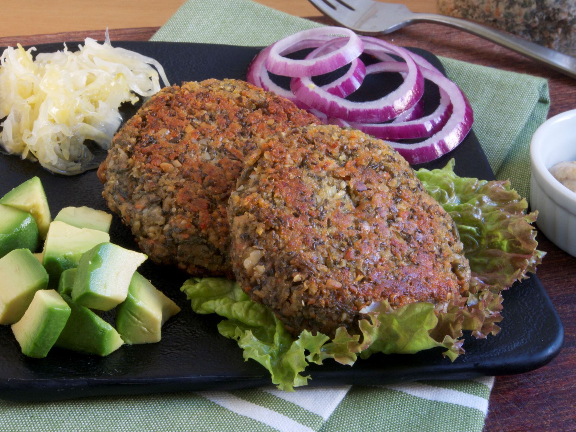Picture of Lentil Veggie Burger Dough (Vegan)