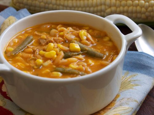 Picture of Frozen -- Brunswick Stew with Chicken, Green Beans, Corn and Smoked Paprika  -- 22 oz