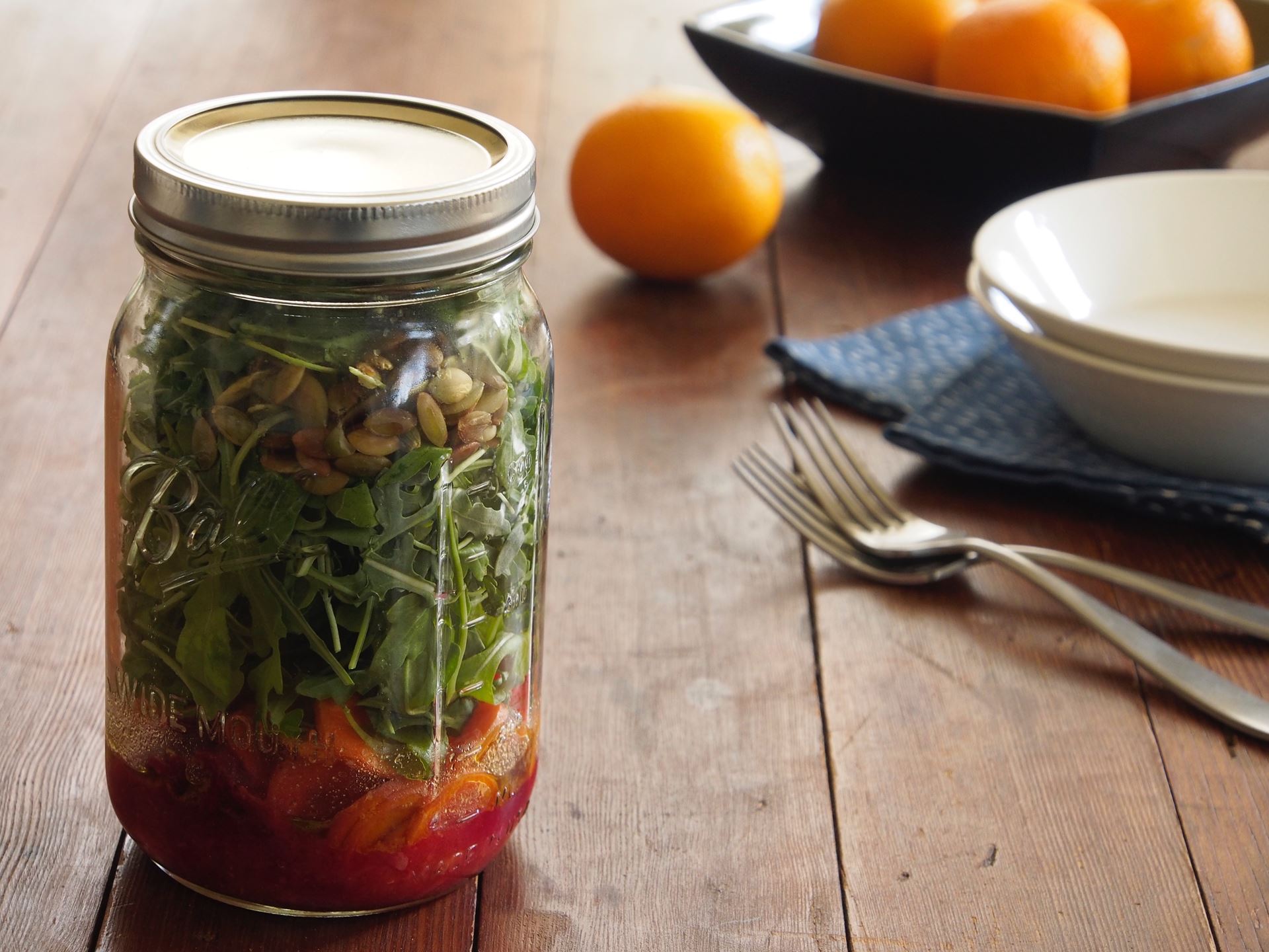 Picture of Spring Zing Salad in a Jar -- 32 oz