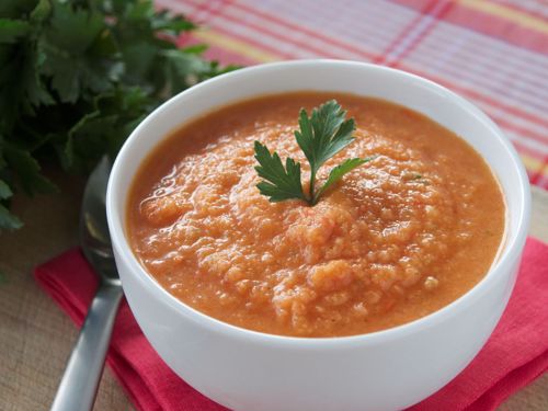 Picture of Frozen -- Cultured Gazpacho with Cucumbers and Sweet Peppers (Vegan) -- 22oz