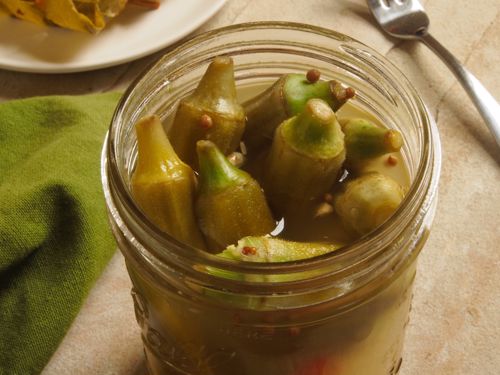 Picture of Spicy Pickled Okra (Lactofermented)