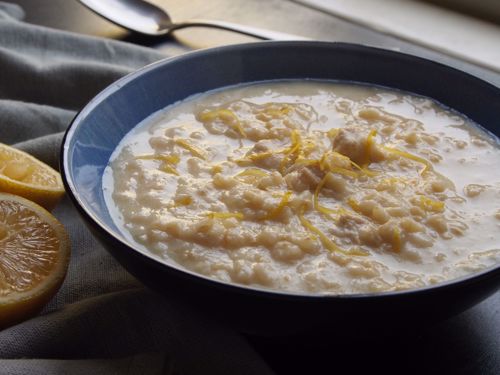 Picture of Greek Lemon Chicken Soup (Avgolemono) -- 22 oz