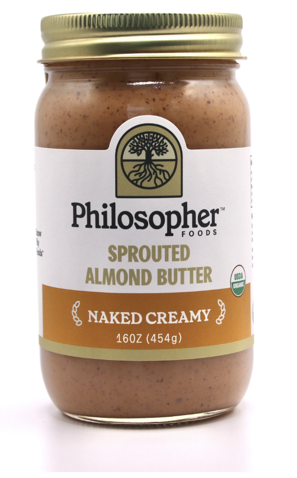 Picture of Philosopher Foods Sprouted Almond Butter (Large Creamy)