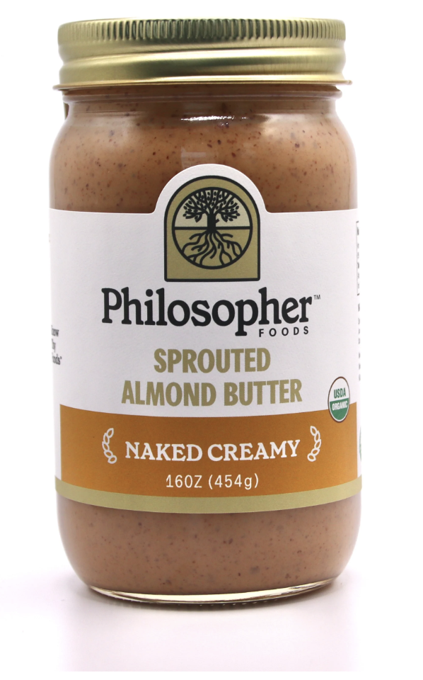 Picture of Philosopher Foods Sprouted Almond Butter (Large Silky Smooth)