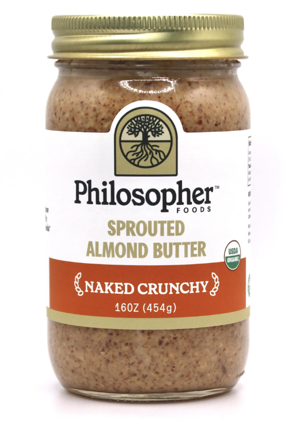 Picture of Philosopher Foods Sprouted Almond Butter (Large Crunchy)