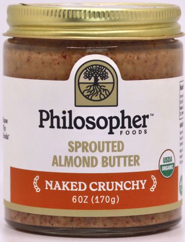 Picture of Philosopher Foods Sprouted Almond Butter (Small Super Crunchy)