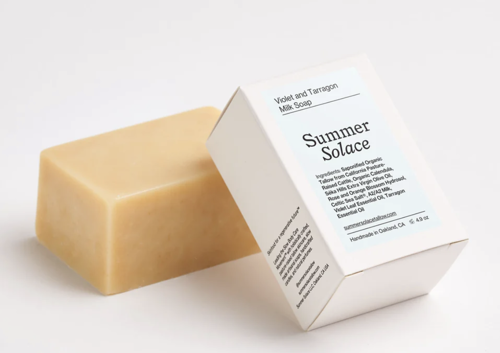 Picture of Summer Solace Violet and Lemon Basil Milk Soap - Regenerative Tallow™