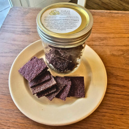 Picture of Beet and Seed Crackers