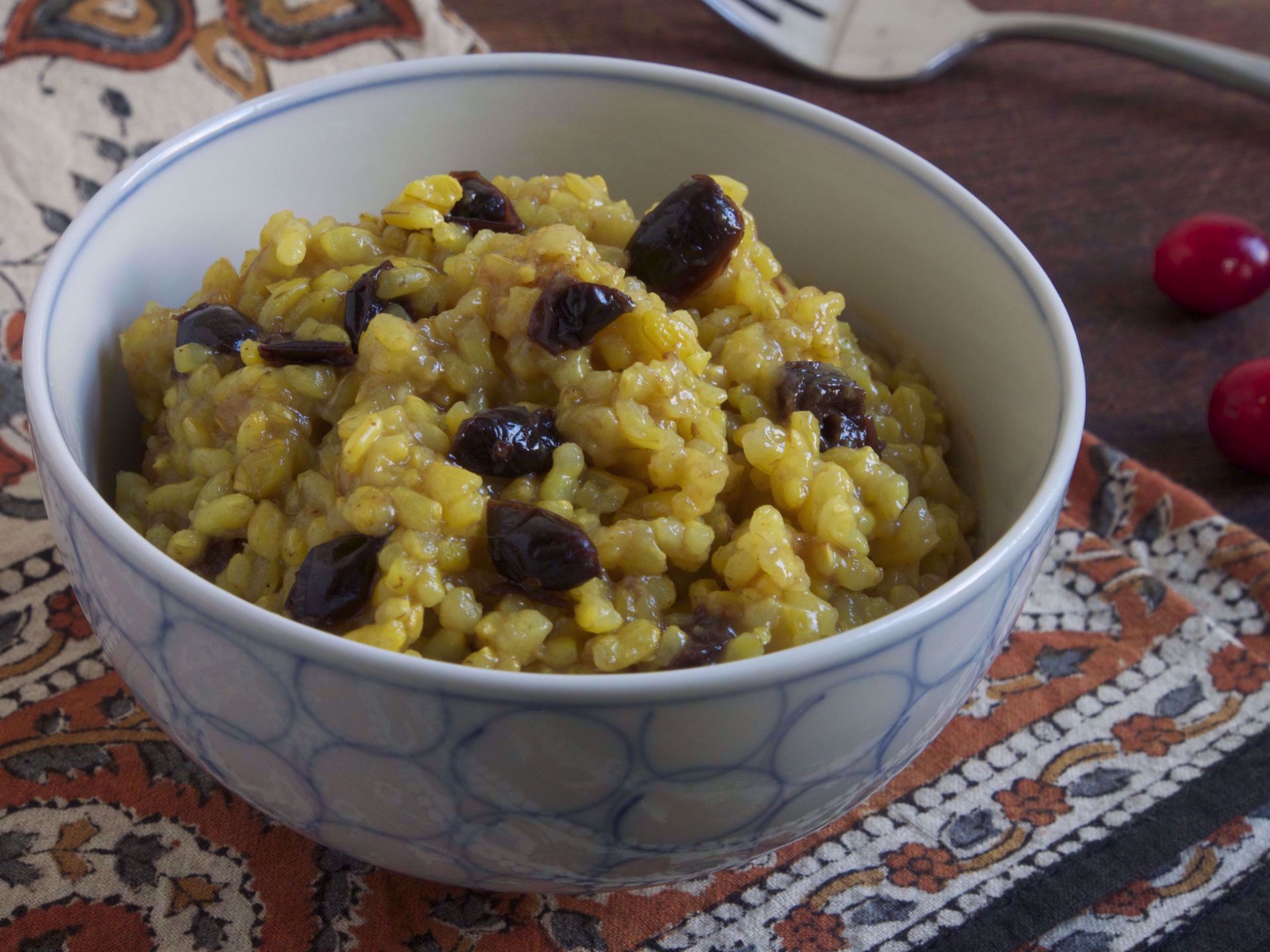 Picture of Frozen -- Golden Rice with Ghee, Saffron and Currants