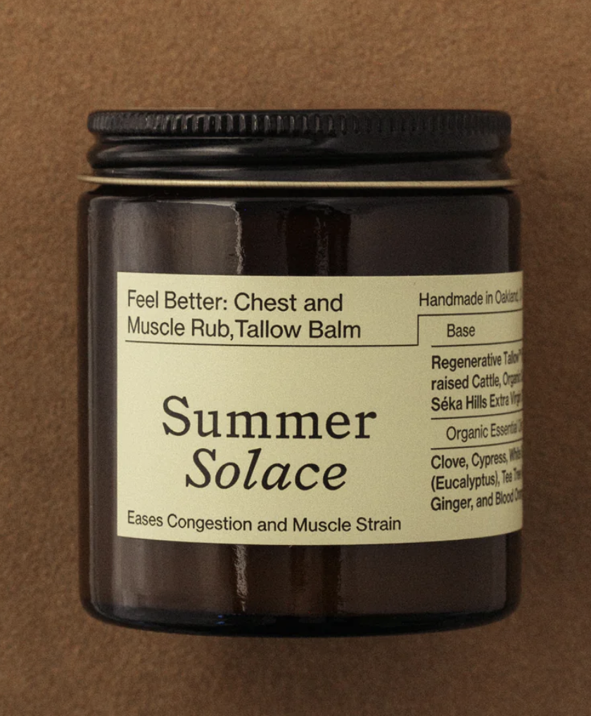 Picture of Summer Solace Feel Better: Chest & Muscle Rub Balm - Regenerative Tallow™