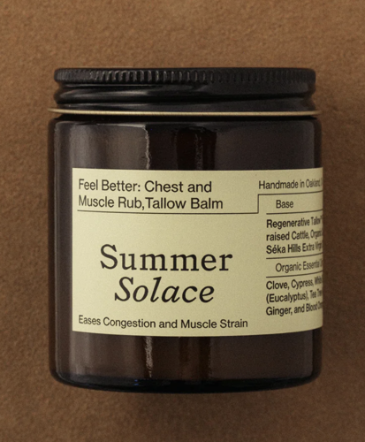 Picture of Summer SolaceFeel Better: Chest & Muscle Rub Balm - Regenerative Tallow™