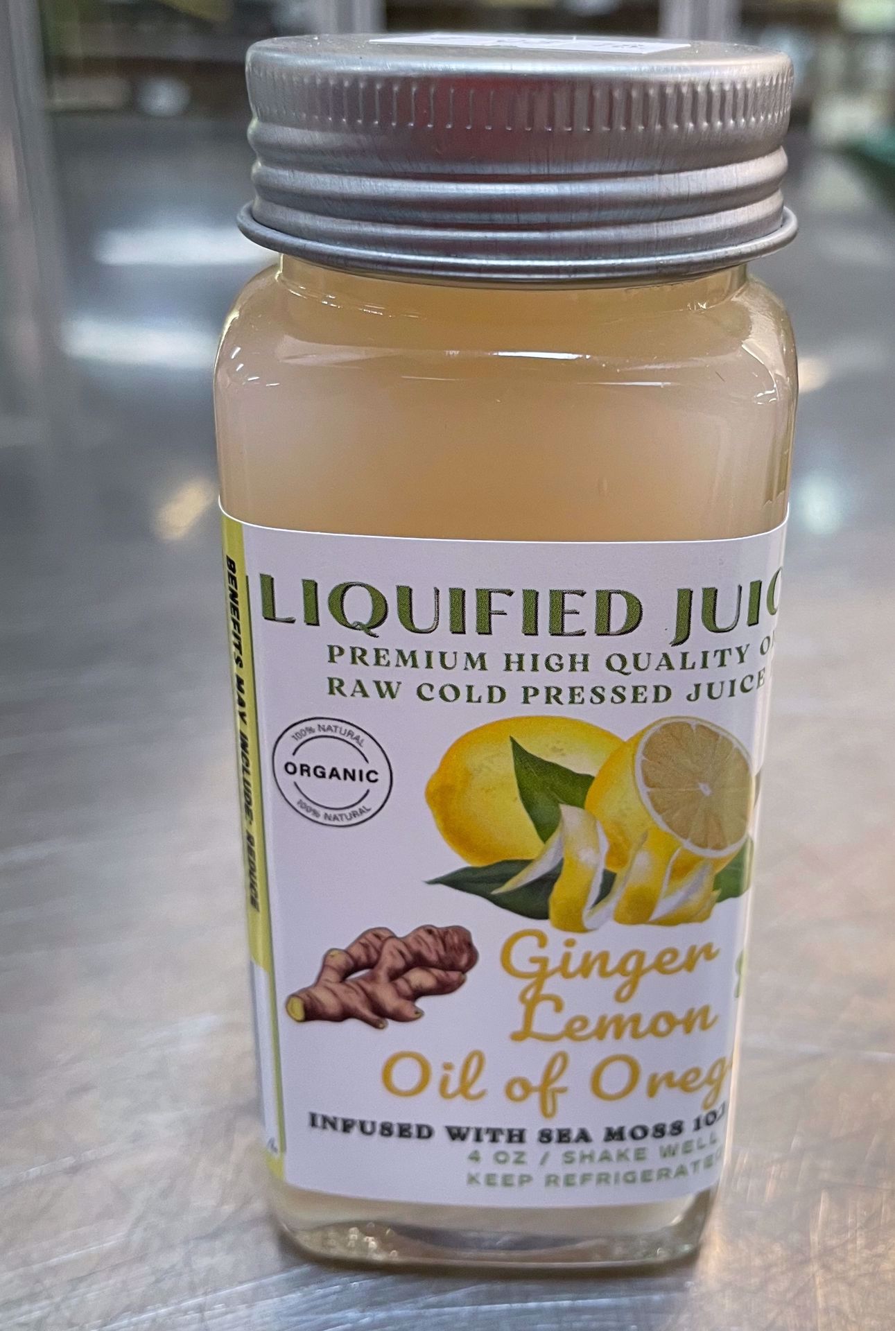 Picture of Liquified Juicery Elixir Ginger Lemon Shot.  25% Off