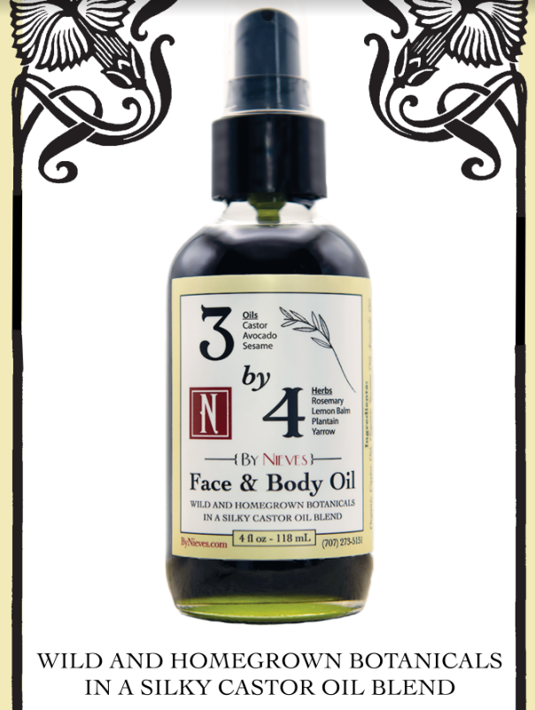 Picture of By Nieves 3 by 4 Face & Body Oil 4 oz