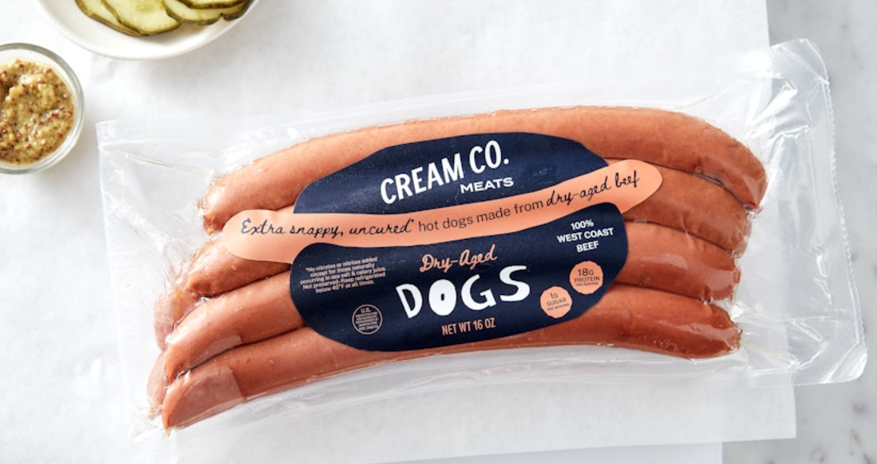 Picture of Cream Co. Meats -Dry-Aged Beef Hot Dog
