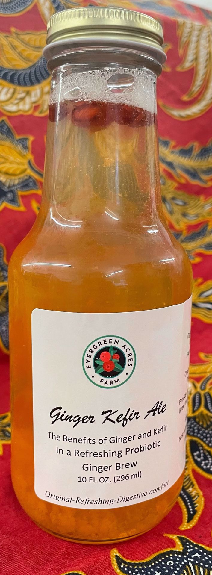 Picture of Evergreen Acres Farm Ginger Kefir Ale