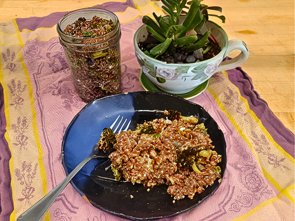 Picture of Roasted Broccoli and Quinoa Salad with Pepitas and Feta (Vegetarian) -- 16 oz