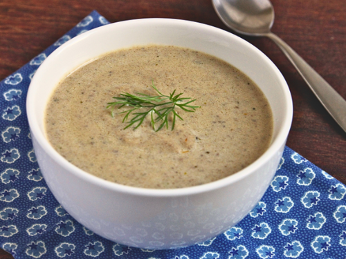 Picture of Creamy Mushroom Soup (Vegan) -- 22 oz