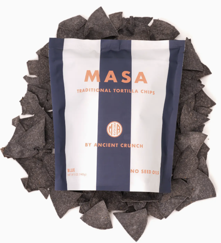 Picture of Ancient Crunch Masa Traditional Tortilla Chips -Blue Corn 5 oz -