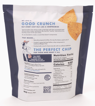 Picture of Ancient Crunch Masa Traditional Tortilla Chips -Blue Corn 5 oz -