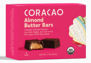 Picture of Coracao 2-Pack Chocolate Almond Butter Truffle Bar