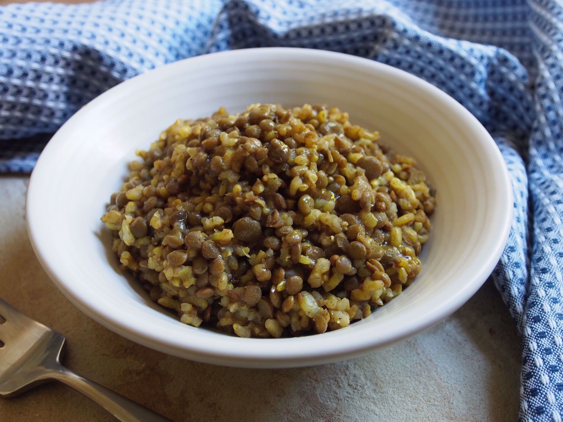 Picture of Middle Eastern Lentils and Rice with Caramelized Onions (Mujadara) -- 12 oz