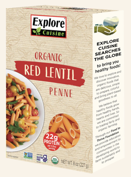 Picture of Explore Cuisine Organic Red Lentil Penne Pasta