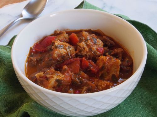 Picture of Chicken Meatballs with Broth-Based Cacciatore Sauce with Pork Broth -- 16 oz