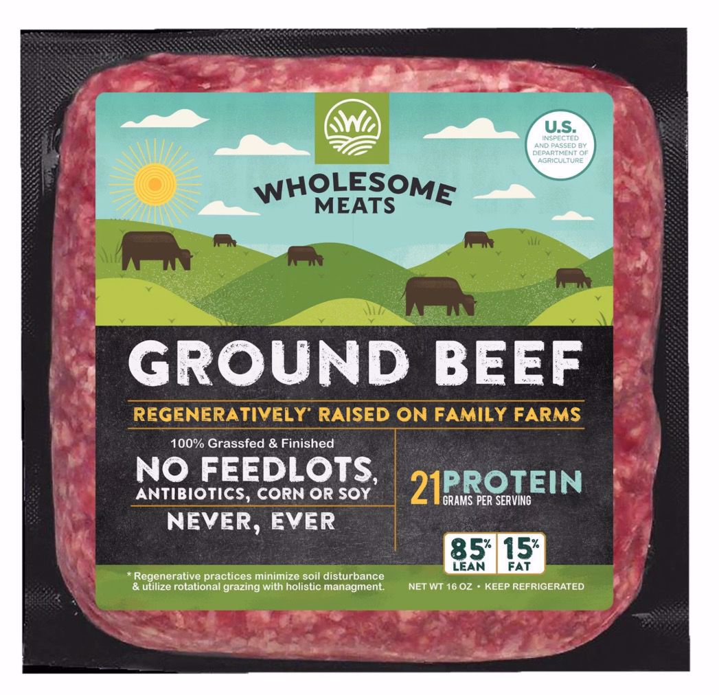 Picture of Wholesome Meats-Ground Beef 100% grass-fed & grass finished-