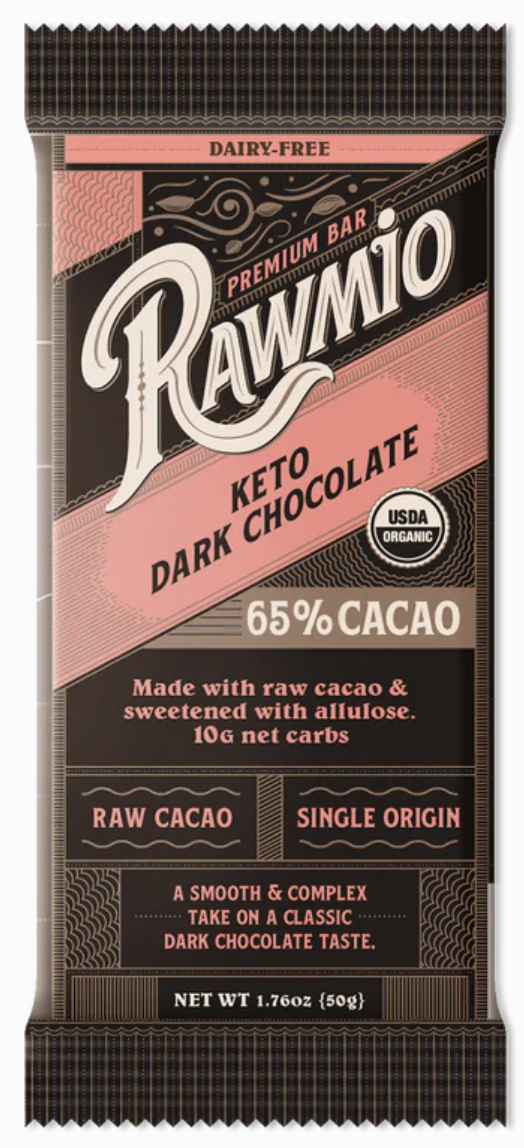 Picture of Rawmio Premium Keto Dark Chocolate Bar - 65% Cacao