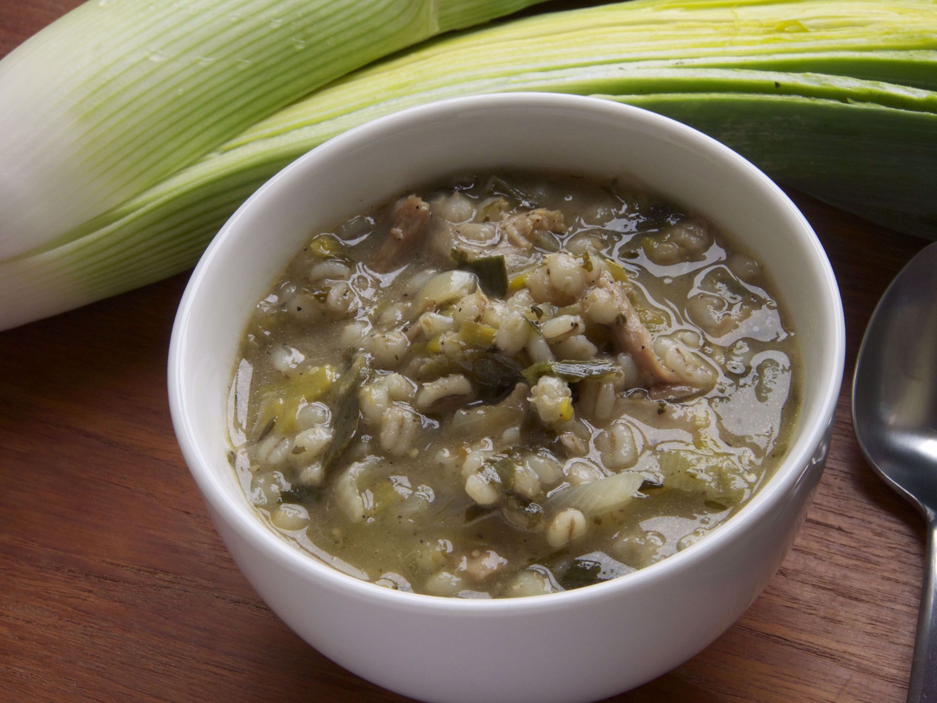 Picture of Frozen -- Cock-a-Leekie Soup with Rice 22 oz