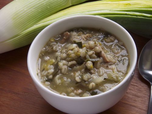 Picture of Frozen -- Cock-a-Leekie Soup with Rice 22 oz