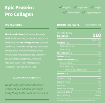 Picture of Sprout Living Epic Pro Collagen Organic Plant Protein - Single Serving Packet-