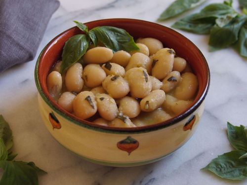 Picture of Butter Beans with Basil and Olive Oil -- 16 oz