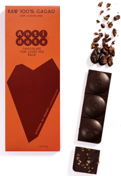 Picture of Antidote Chocolate-RAW 100% CACAO + NIBS-