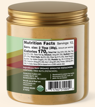 Picture of Living Nutz -Organic Sprouted Pistachio Butter