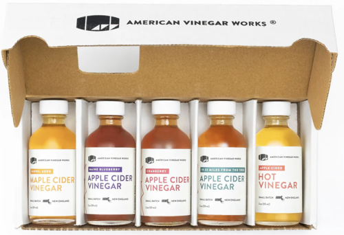 Picture of American Vinegar Works-Essentials Plus Vinegar Sampler Size Pack (5 Bottles)-