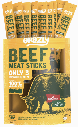 Picture of Grazly- Plain Beef Meat Sticks | 10 Pack-