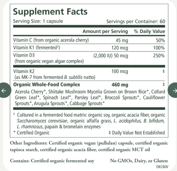 Picture of Pure Synergy-D3 + K2 Complex™-