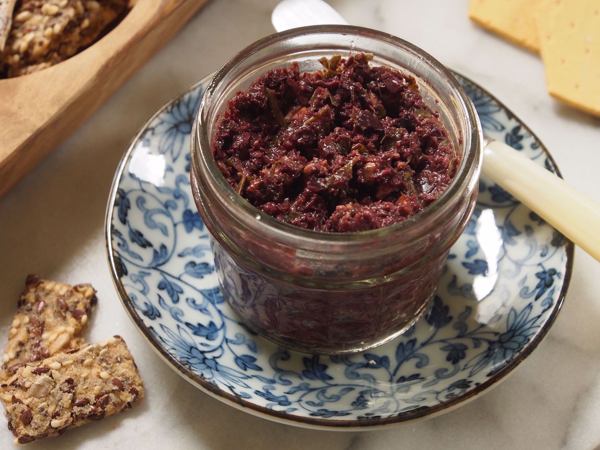 Picture of Frozen -- Kalamata Olive & Walnut Tapenade (Vegan) -- 4 oz