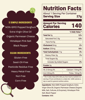 Picture of Cob Popped Sorghum-Cacio E Pepe