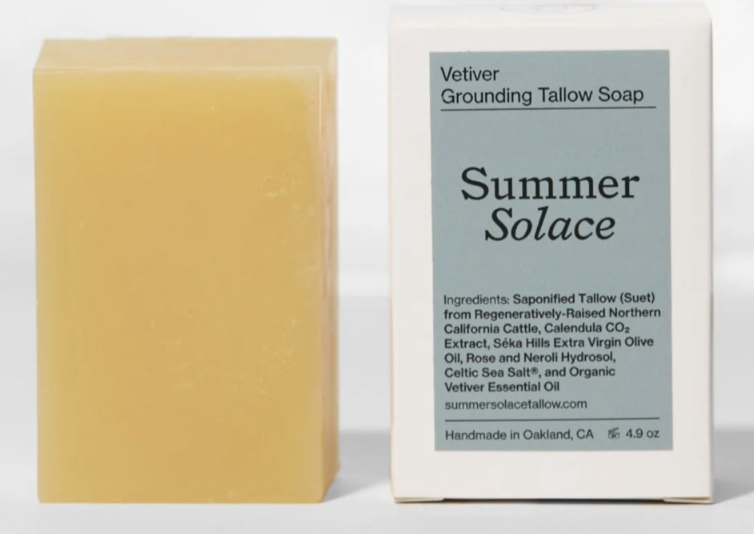 Picture of Summer Solace Vetiver Grounding Tallow Bar Soap