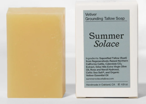 Picture of Summer Solace Vetiver Grounding Tallow Bar Soap