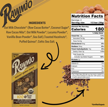 Picture of Rawmio Hazelnut Quinoa Crunch Bark