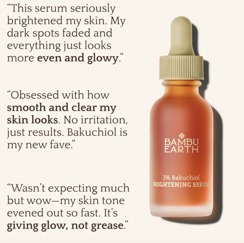 Picture of Bambu Earth-3% Bakuchiol Brightening Serum 1 oz-