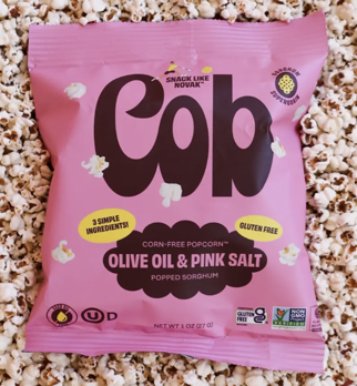 Picture of Cob Popped Sorghum-Olive Oil Pink Salt-