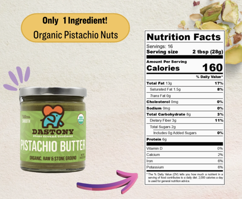 Picture of Dastony-Organic Pistachio Butter-